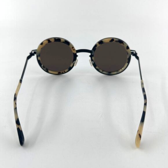 Mykita Unisex Black/Cream Phillys 953 Round Sunglasses - Picture 7 of 10